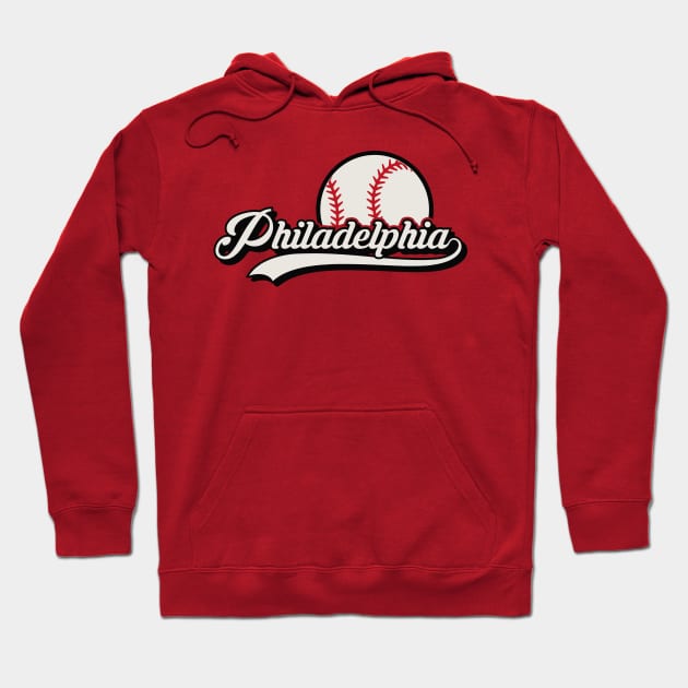 Philadelphia baseball vintage retro Hoodie by wfmacawrub